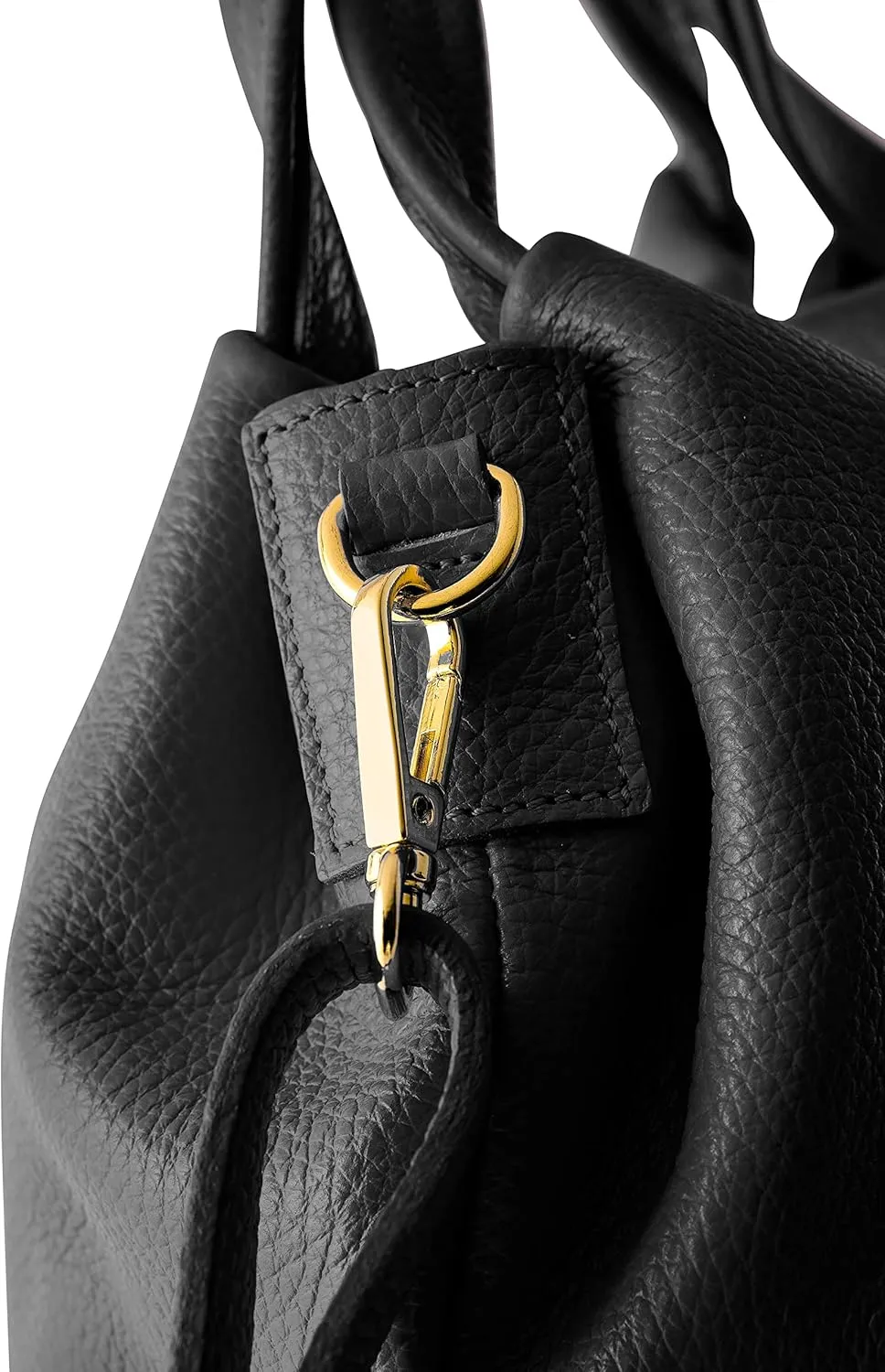 Baroncelli Italian Leather Purse for Women Genuine Soft Leather Medium Size Shoulder Crossbody Bag Made in Italy