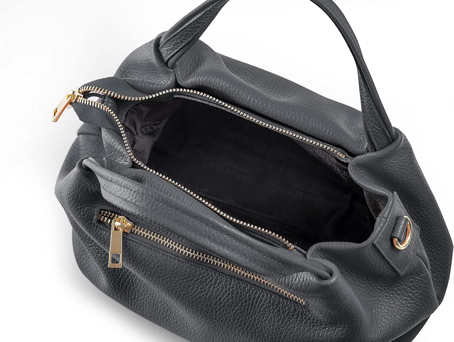 Baroncelli Italian Leather Purse for Women Genuine Soft Leather Medium Size Shoulder Crossbody Bag Made in Italy