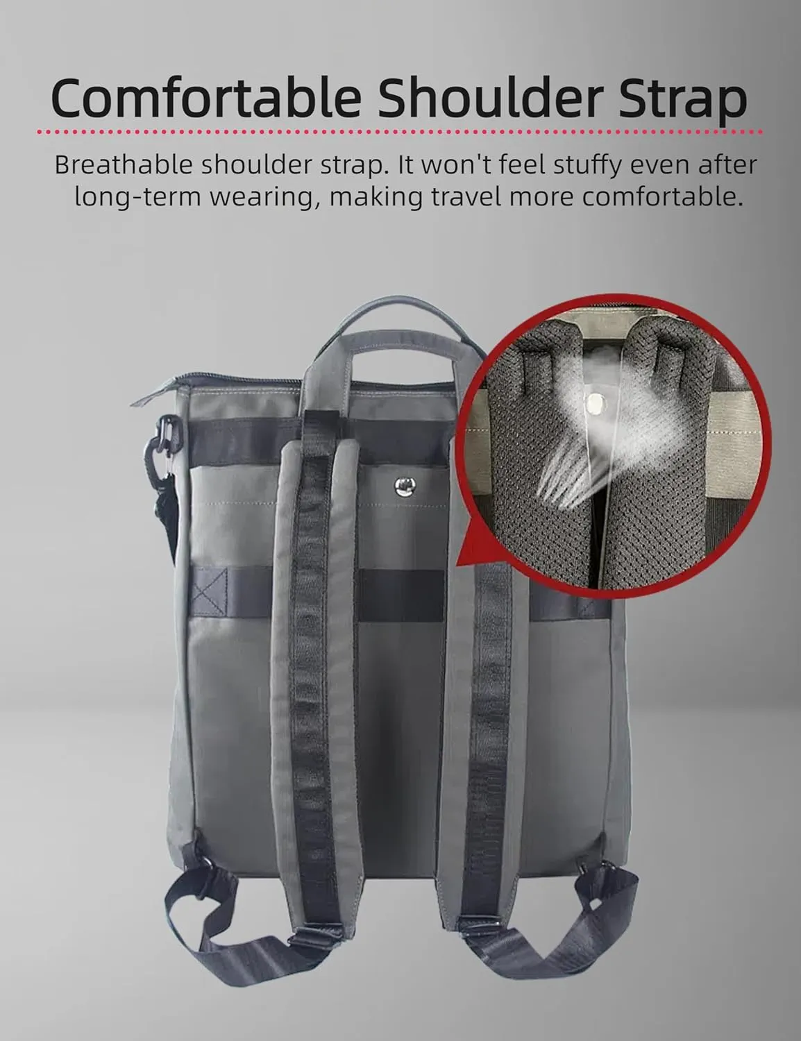 BASICPOWER Convertible Backpack Rucksack for Women and Men; Casual Waterproof Daypack Laptop Tote Bookbag for Work, College, Travel, Weekender and Everyday Use