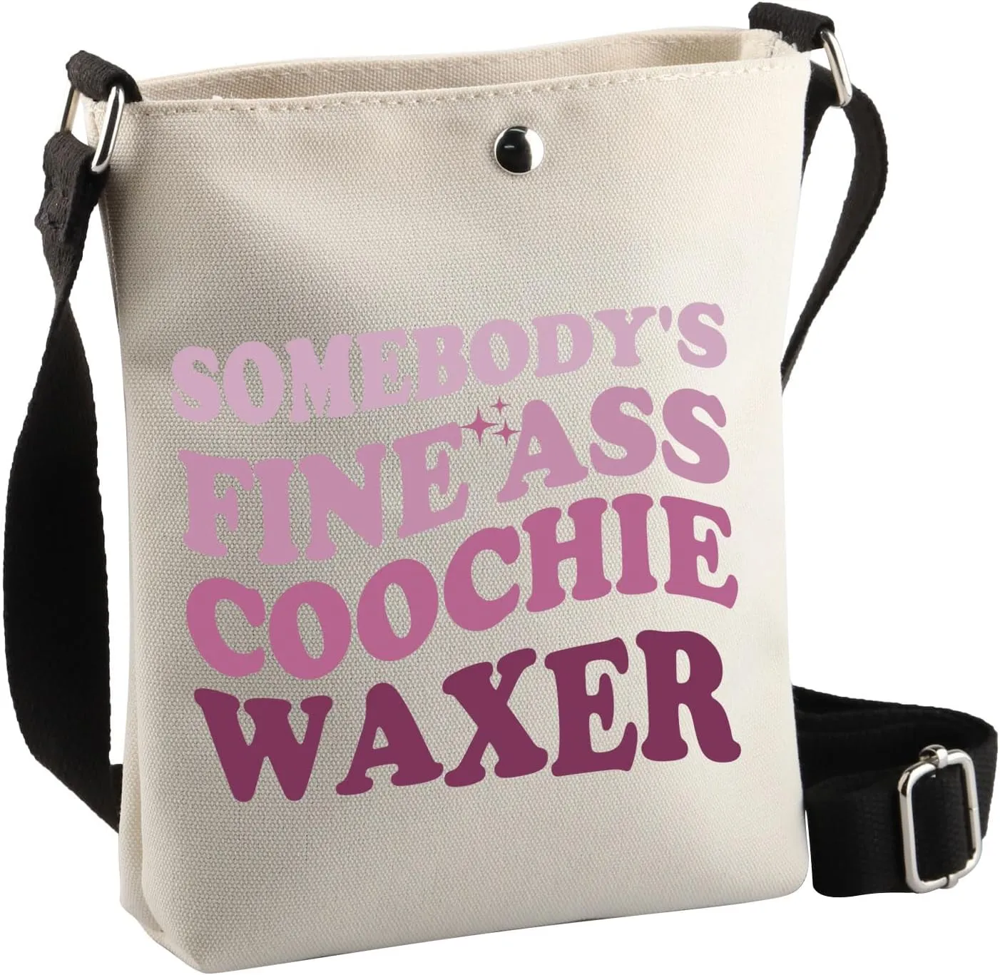 BDPWSS Esthetician Gifts Wax Technician Gift Brazilian Wax Gift Somebody's Fine Ass Coochie Waxer Crossbody Bags For Friend