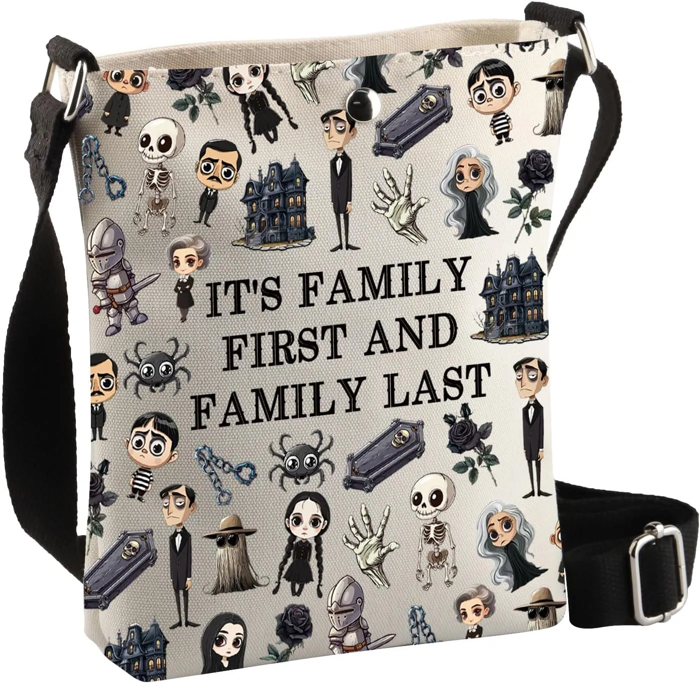 BDPWSS Family Merchandise Musical Gift It's Family First And Family Last The AD Family Fans Crossbody Bag