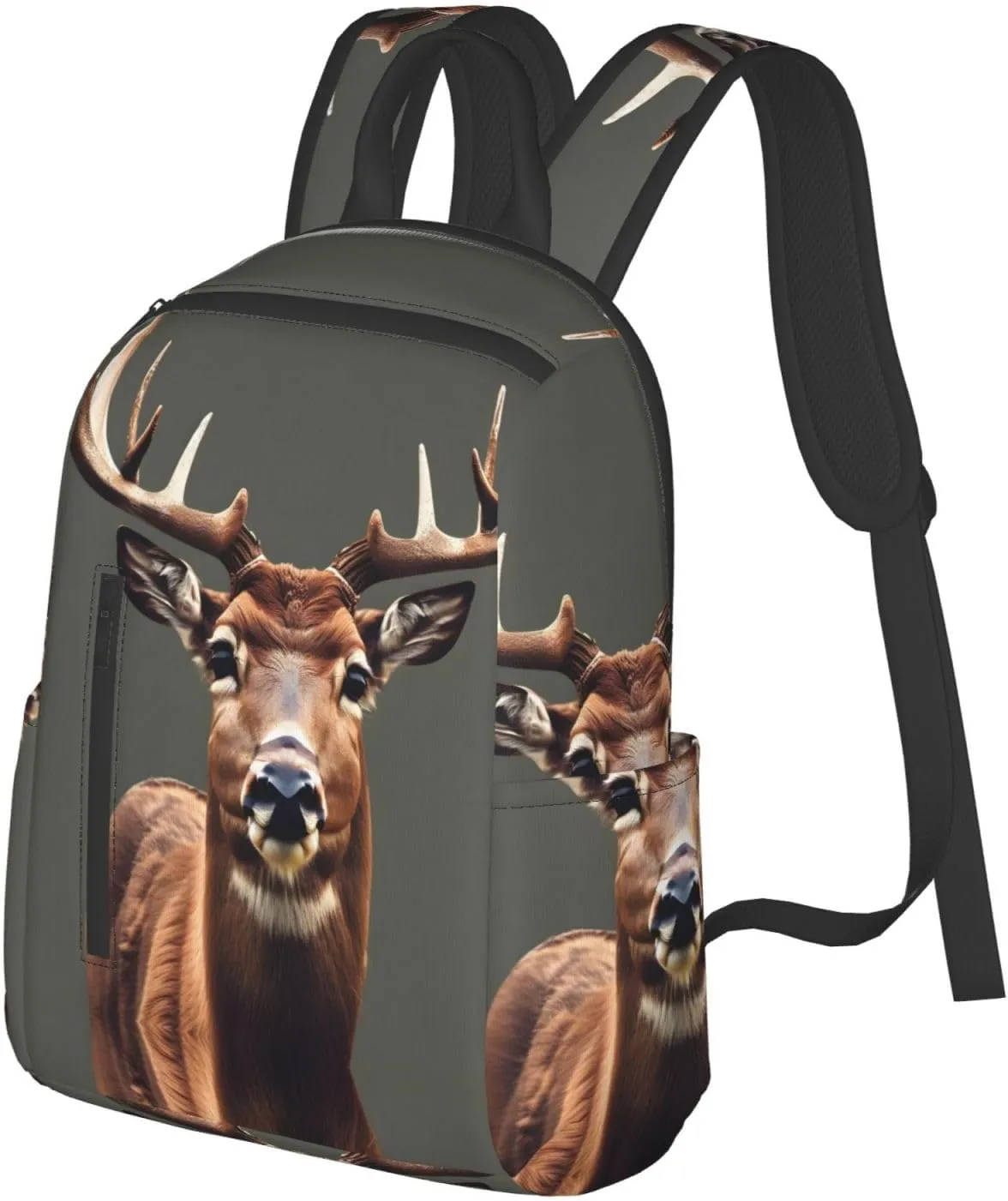 Beauty Deer print Lightweight Laptop Backpack Travel Daypack Bookbag for Women Men for Travel Work
