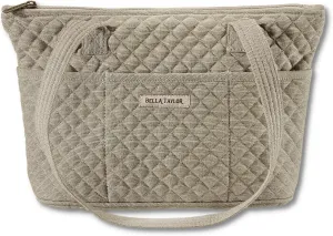 Bella Taylor Small Tote | Lightweight Quilted Fabric Purses for Women