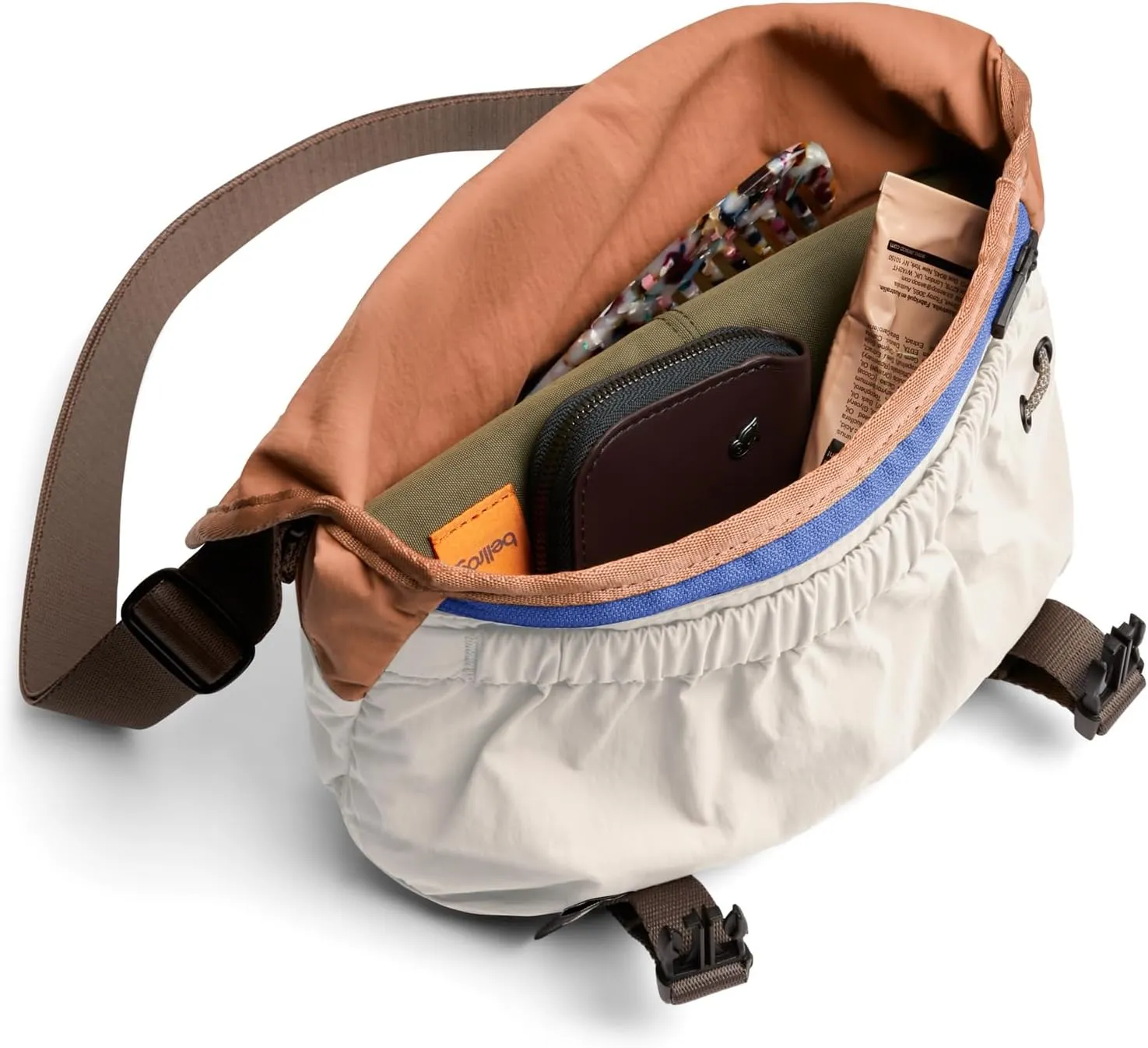 Bellroy Cinch Mini Messenger (6L lightweight, compact shoulder bag, water-resistant fabric, effortless organization) - Laguna