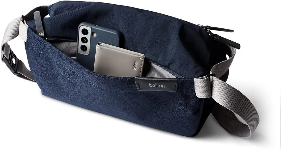 Bellroy Sling Bag, Unisex Compact Crossbody Bag, Water-Resistant Materials - Navy