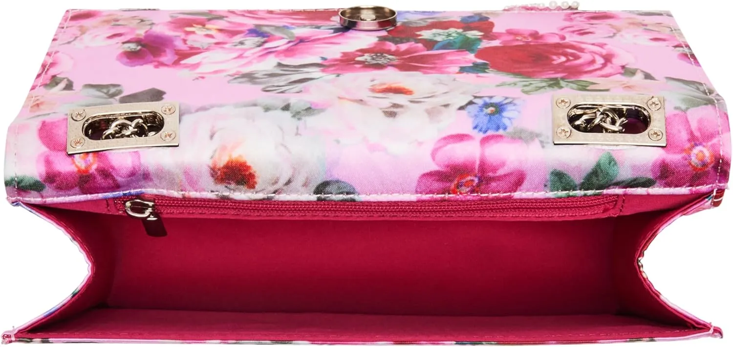 Betsey Johnson Pearl Trimmed Bow Bag