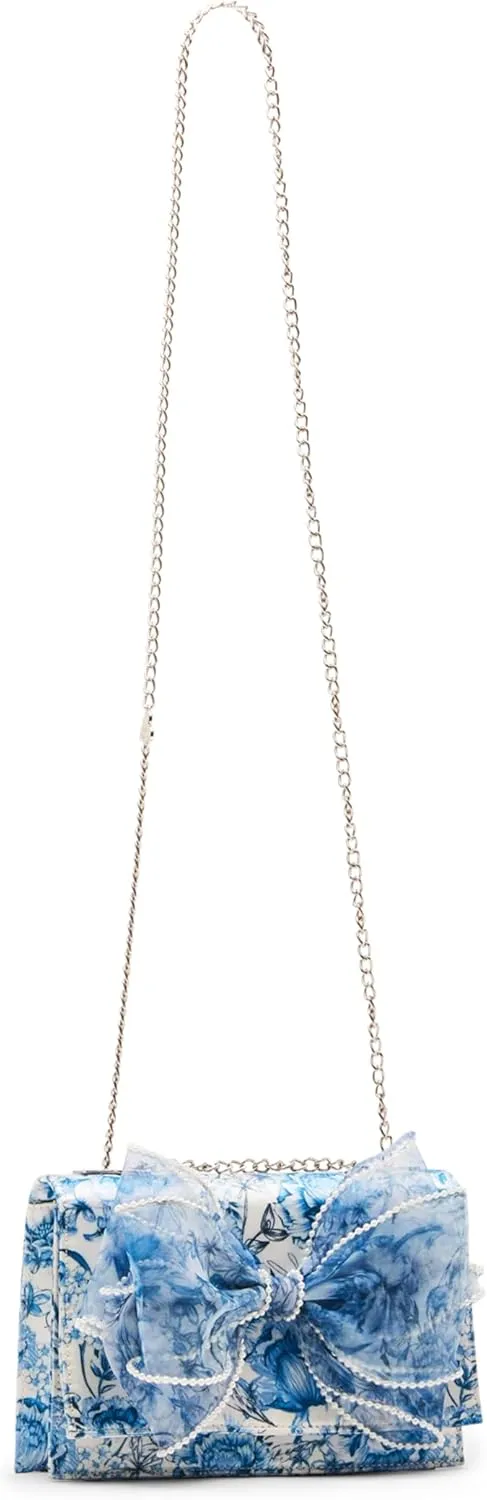 Betsey Johnson Pearl Trimmed Bow Bag