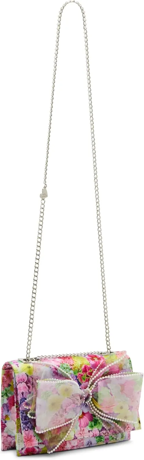 Betsey Johnson Pearl Trimmed Bow Bag