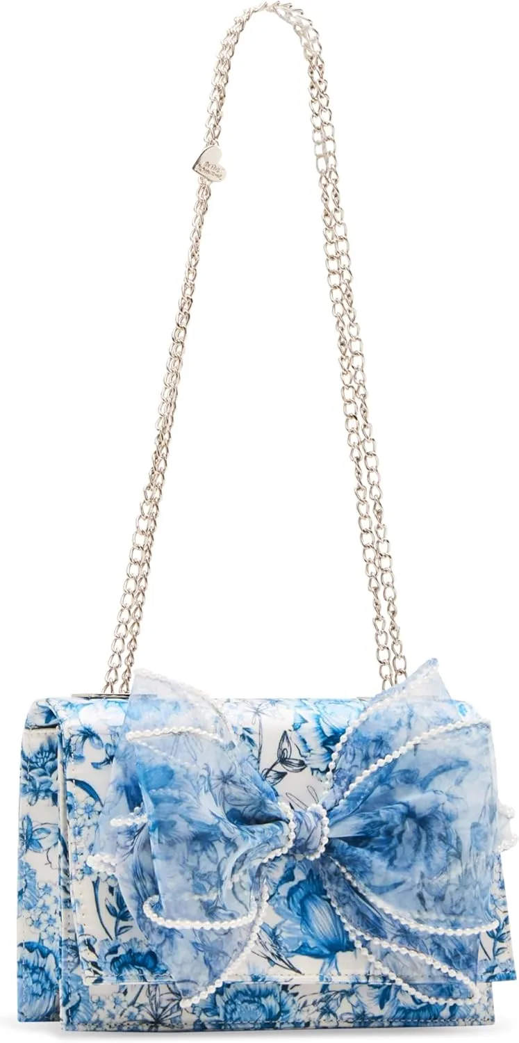 Betsey Johnson Pearl Trimmed Bow Bag