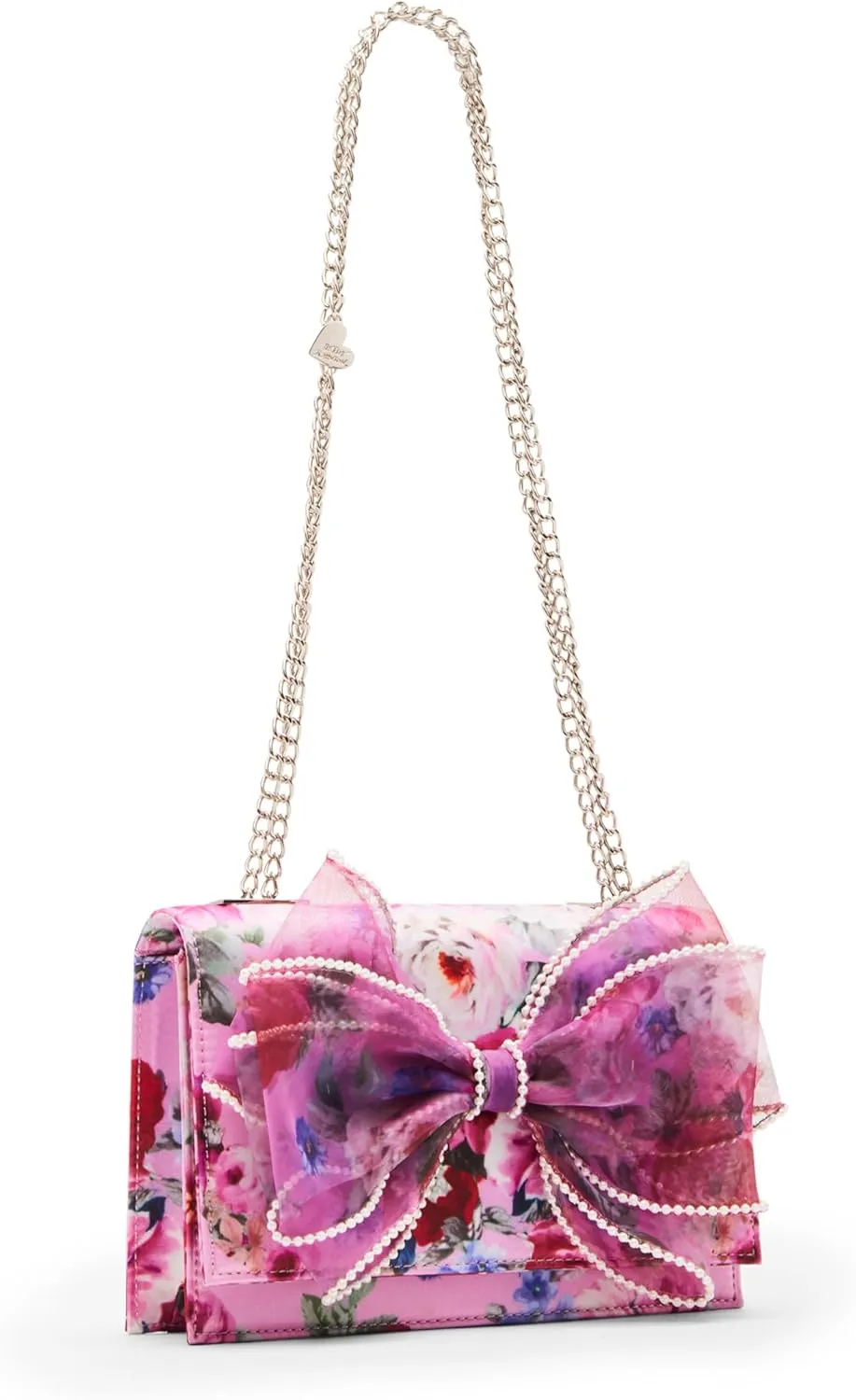 Betsey Johnson Pearl Trimmed Bow Bag