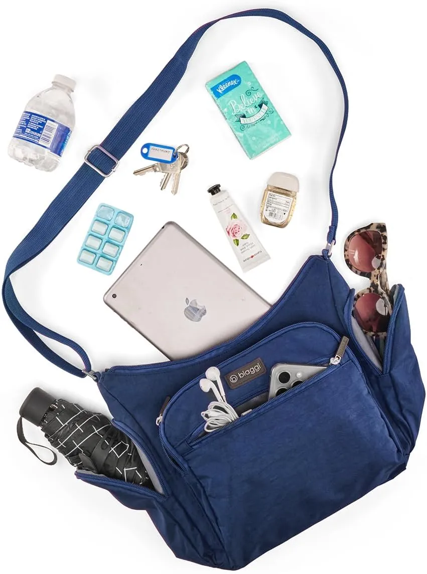 Biaggi Flexmates Convertible Crossbody | Lightweight RFID Blocking Crossbody for Travel, College, Weekend