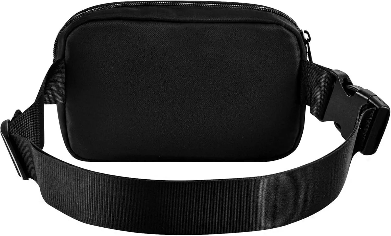 Black Dark Fanny Packs for Women Waterproof Belt Bag Hip Pack Bright Colored Cross Body Waist Purse