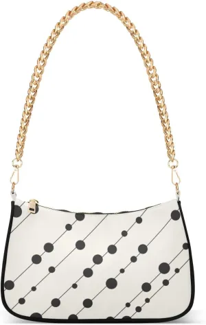 Black Dots and Streaks Crossbody Bags for Women Tote Bag Women's Shoulder Handbags Clutch Purses for Women