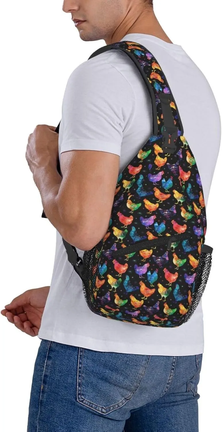 Black History Month Crossbody Bag Adjustable Sling Bag Casual Chest Bags Travel Shoulder Backpack