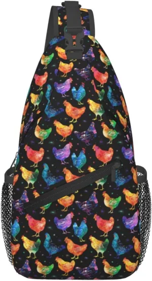 Black History Month Crossbody Bag Adjustable Sling Bag Casual Chest Bags Travel Shoulder Backpack