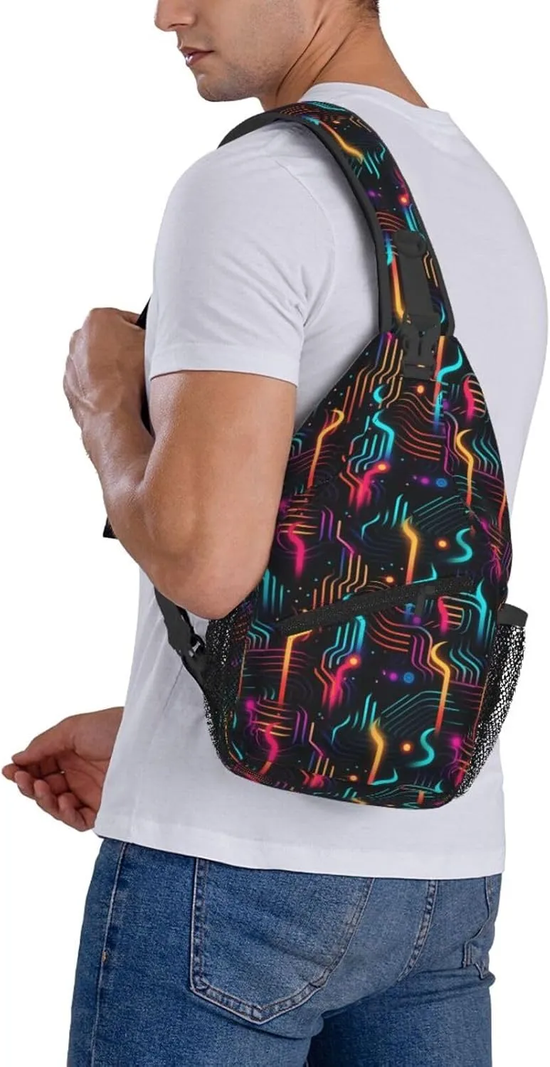 Black History Month Crossbody Bag Adjustable Sling Bag Casual Chest Bags Travel Shoulder Backpack