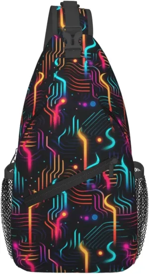 Black History Month Crossbody Bag Adjustable Sling Bag Casual Chest Bags Travel Shoulder Backpack