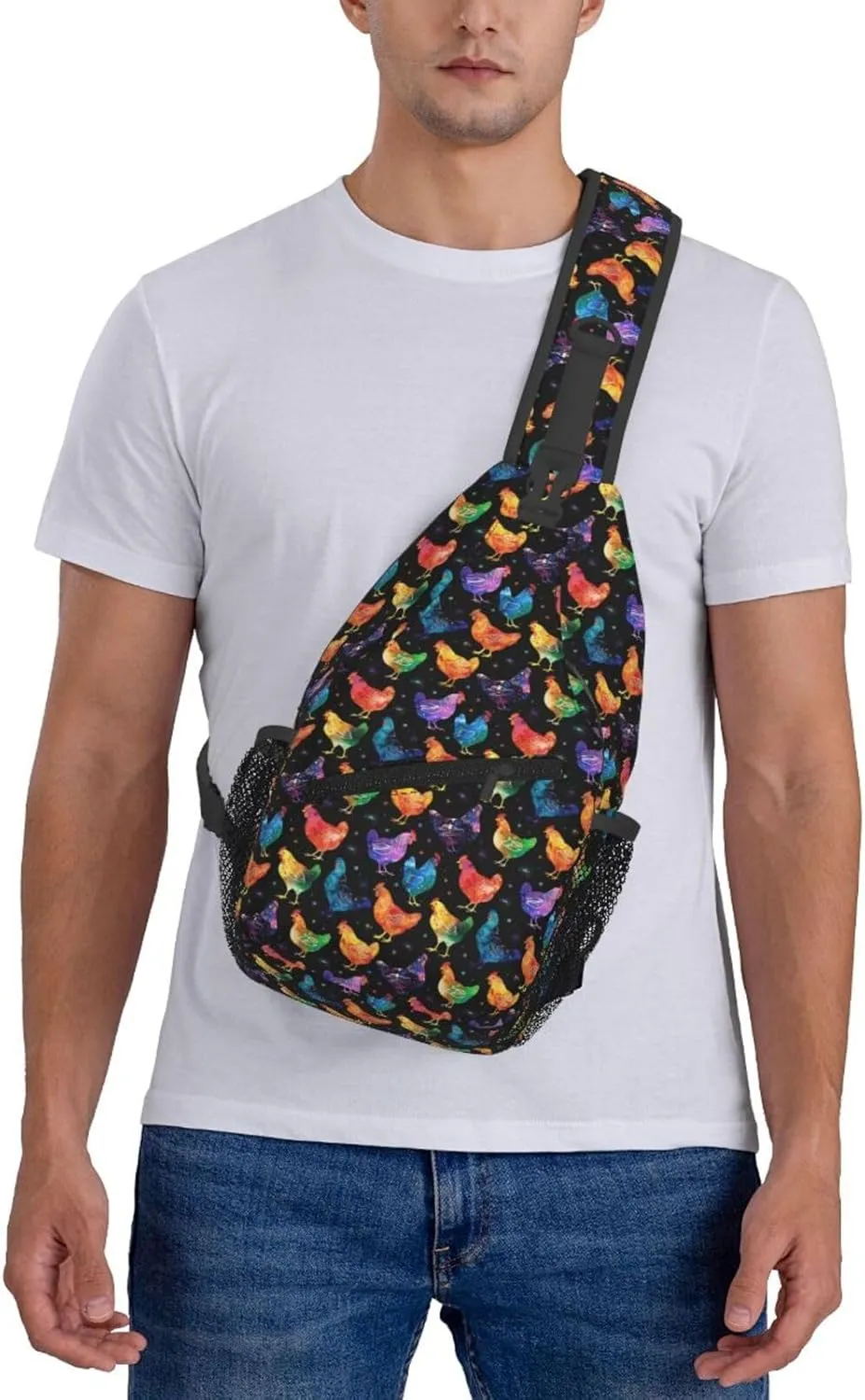 Black History Month Crossbody Bag Adjustable Sling Bag Casual Chest Bags Travel Shoulder Backpack