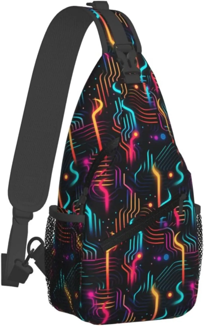 Black History Month Crossbody Bag Adjustable Sling Bag Casual Chest Bags Travel Shoulder Backpack