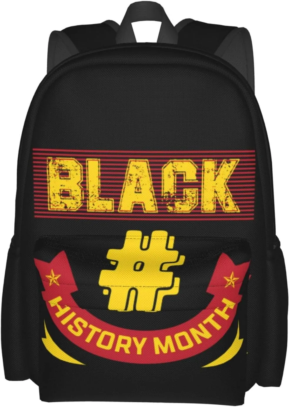Black History Month Pride Backpack Casual Laptop Backpack Large Capacity Double Shoulder Bag Travel Daypack For Women Men