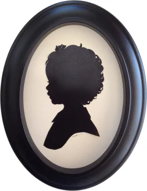Black Oval 5x7 Frame