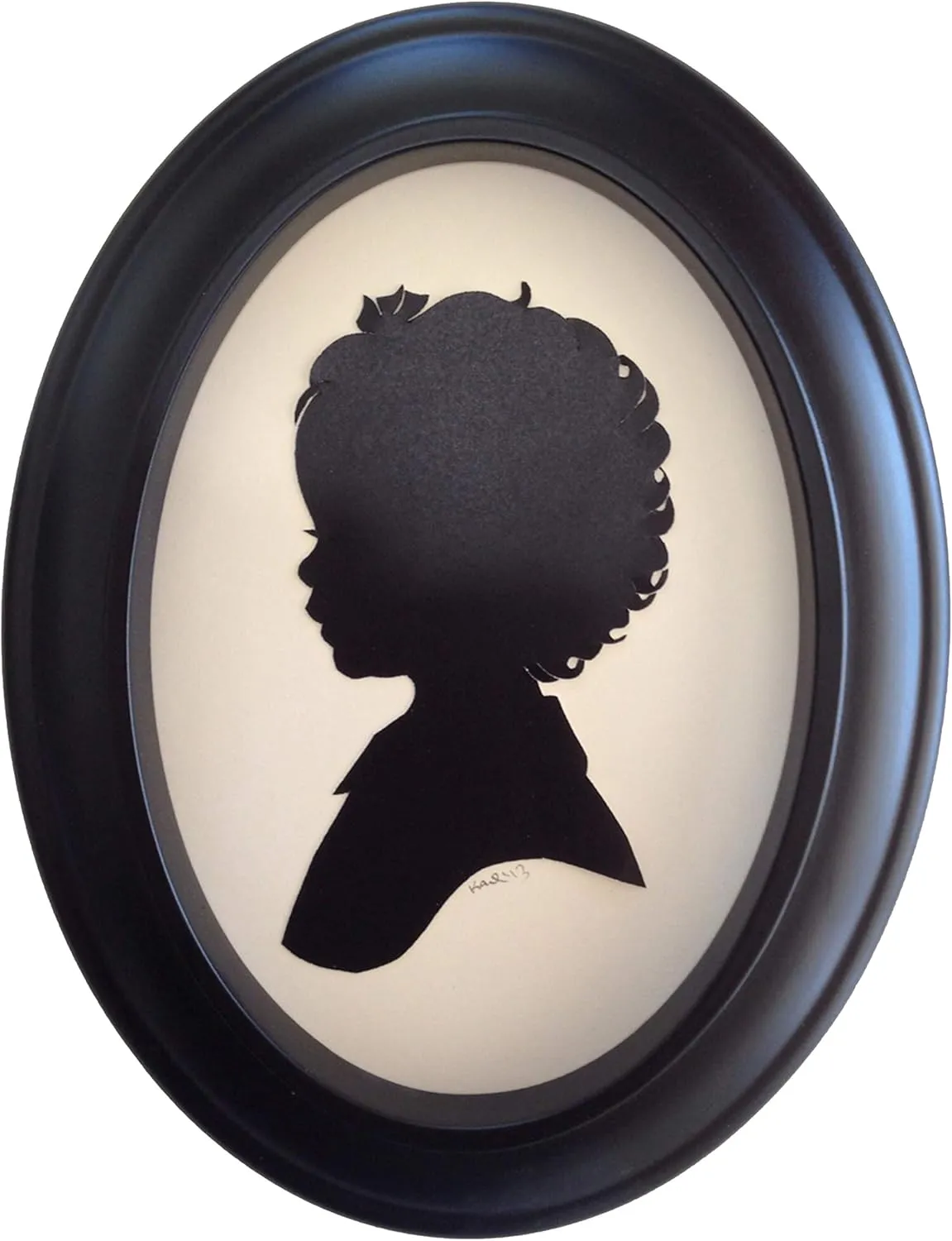 Black Oval 5x7 Frame