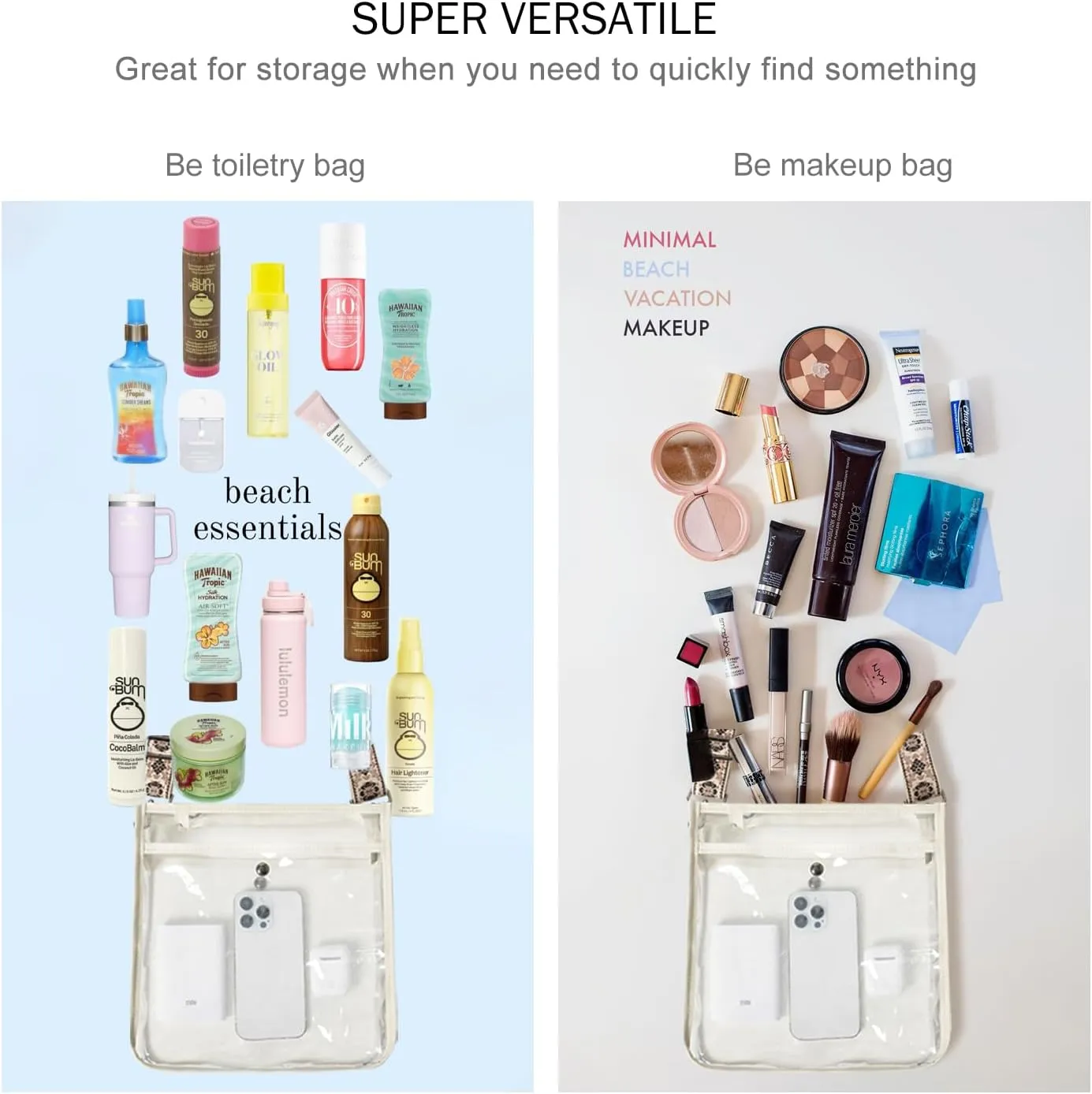 Bluome Clear Bag for Stadium Events 12 x6 x12, Clear Crossbody Purses for Women Concerts Stadium Approved Work Beach
