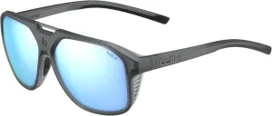 Bollé - ARCADIA, Black Frost, Sky Blue Polarized, Large, Sunglasses, Unisex, Adult