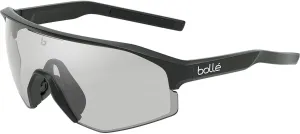 bollé BS014001 Lightshifter XL Rectangular Sunglasses, Black Matte - Clear PC Platinum