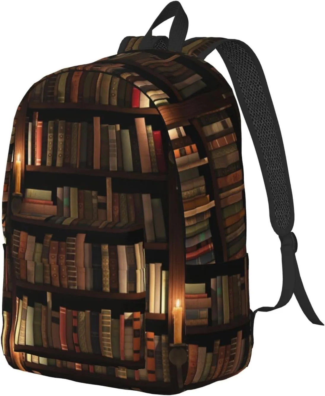 Book Room Library Canvas Casual Lightweight Duffel Bag, Fashion Duffel Bag, Unisex Travel Backpack