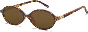 BOTEN Retro Oval Sunglasses for Women Men Small 90s Sun Glasses Trendy Round Shades Cute Designer Sunnies
