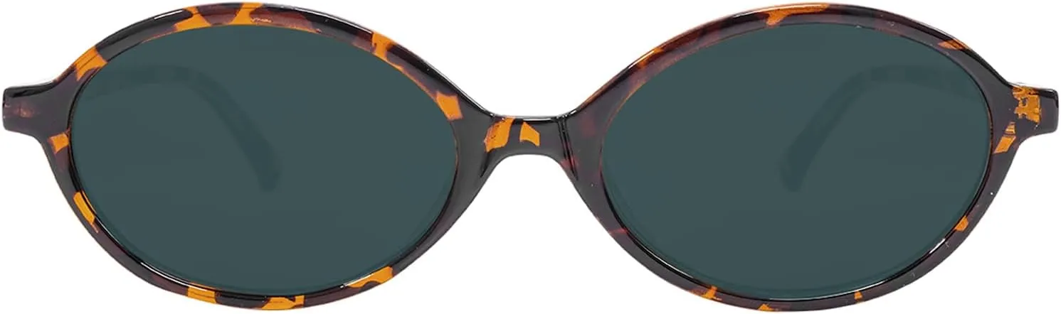 BOTEN Retro Oval Sunglasses for Women Men Small 90s Sun Glasses Trendy Round Shades Cute Designer Sunnies