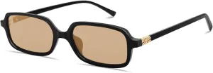 BOTEN Retro Sunglasses for Women Men 90s Small Rectangular Sun Glasses Vintage Cute Narrow Trendy Sunnies