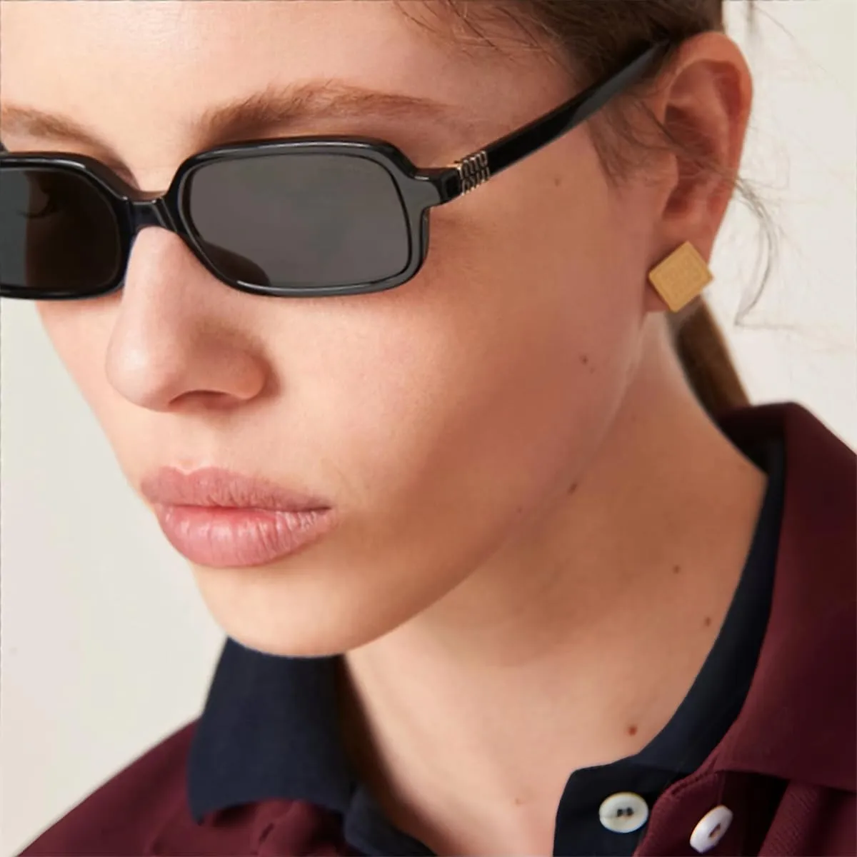 BOTEN Retro Sunglasses for Women Men 90s Small Rectangular Sun Glasses Vintage Cute Narrow Trendy Sunnies