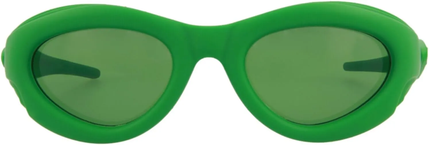 Bottega Veneta Women's Unapologetic Oval Sunglasses, Green, One Size