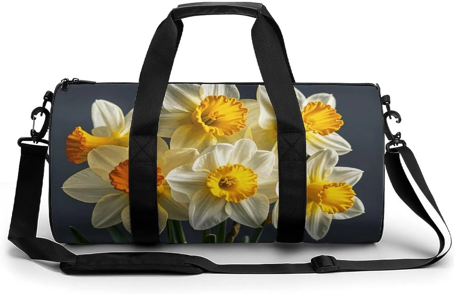 Bouquet of Daffodils Gym Bag Small Travel Duffle Bag with Compartment Carry On Weekender Bag for Women Men