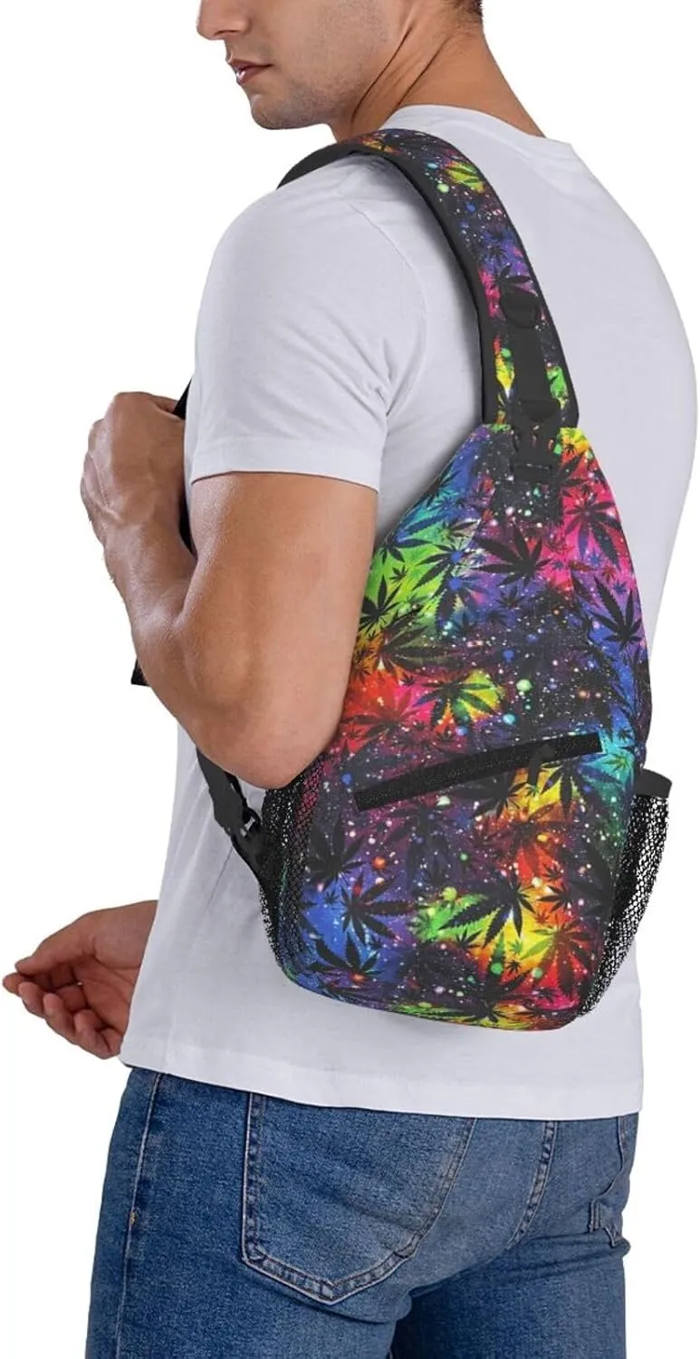 Bow Football Game Day Crossbody Bag Adjustable Sling Bag Casual Chest Bags Travel Shoulder Backpack