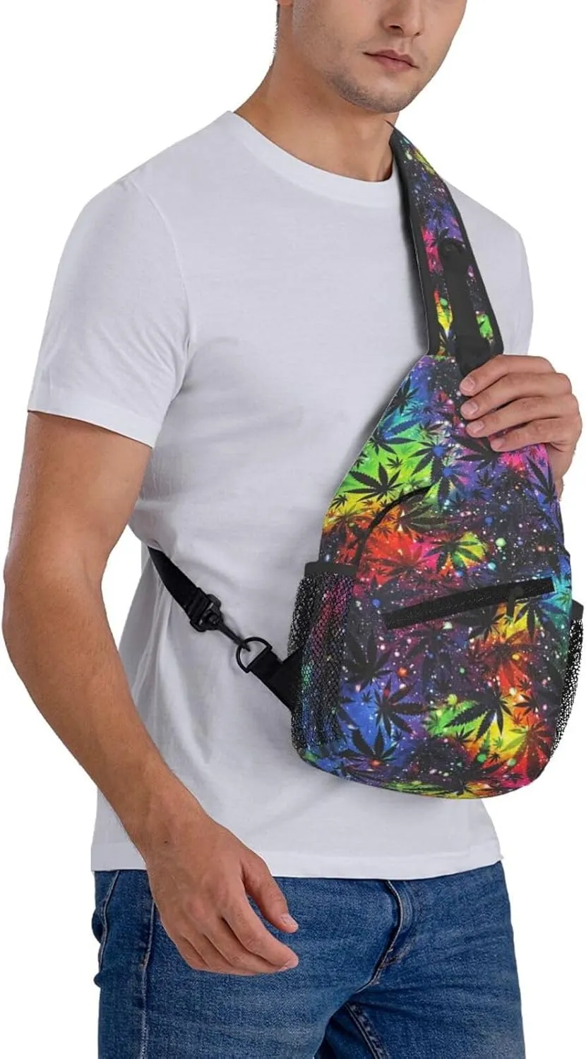 Bow Football Game Day Crossbody Bag Adjustable Sling Bag Casual Chest Bags Travel Shoulder Backpack