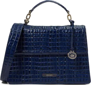 Brahmin Hallie Satchel, Ink Leontyne