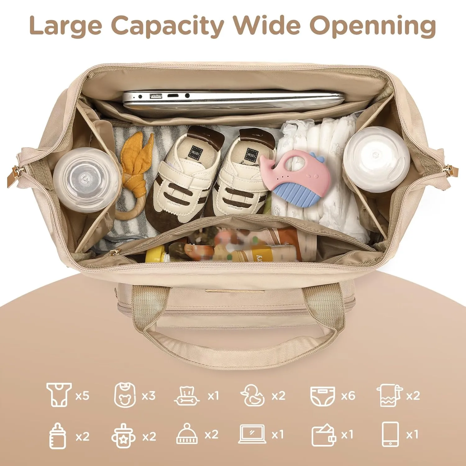 Breast Pump Bag for Spectra S1 S2 Medela, Convertible Large Diaper Bag Backpack for Working Moms with 16 inch Laptop Sleeve & Cooler Storage, 31L
