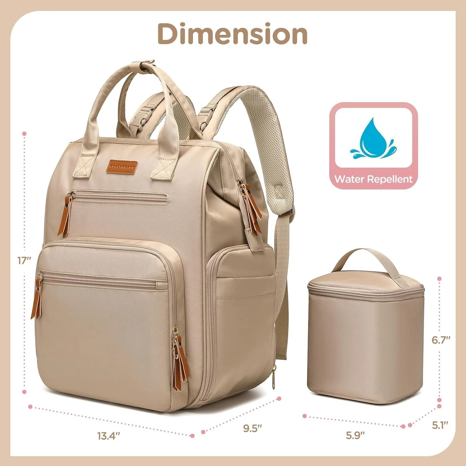Breast Pump Bag for Spectra S1 S2 Medela, Convertible Large Diaper Bag Backpack for Working Moms with 16 inch Laptop Sleeve & Cooler Storage, 31L