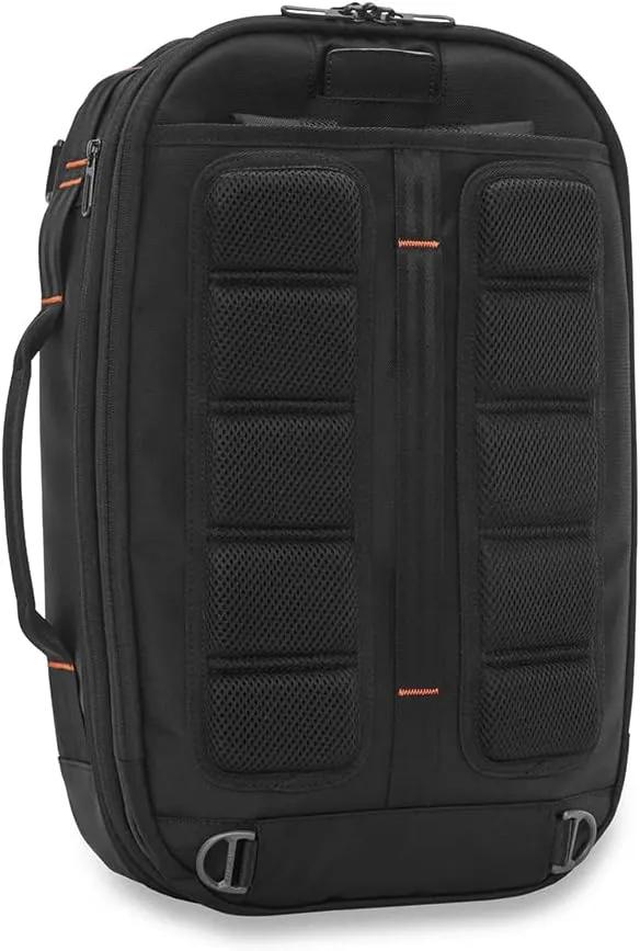 Briggs & Riley Convertible Backpack Duffle Bag - Carry On for Men & Women, Use for Travel, Gym, or Work, Overnight Weekend Luggage with Shoulder Strap, Laptop Compartment - ZDX Collection, Black