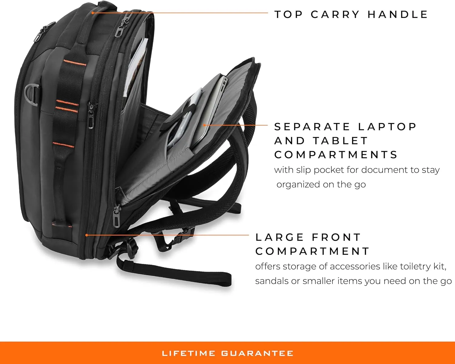 Briggs & Riley Convertible Backpack Duffle Bag - Carry On for Men & Women, Use for Travel, Gym, or Work, Overnight Weekend Luggage with Shoulder Strap, Laptop Compartment - ZDX Collection, Black