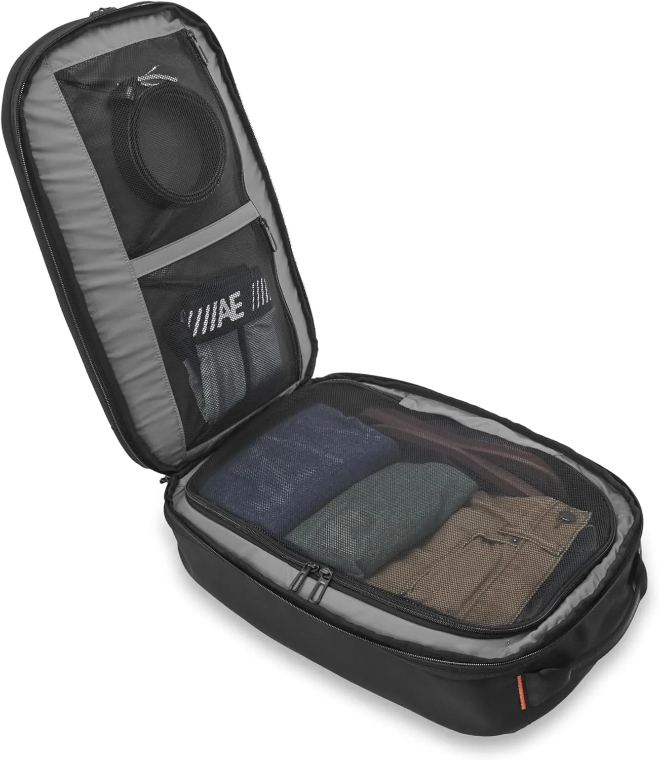 Briggs & Riley Convertible Backpack Duffle Bag - Carry On for Men & Women, Use for Travel, Gym, or Work, Overnight Weekend Luggage with Shoulder Strap, Laptop Compartment - ZDX Collection, Black