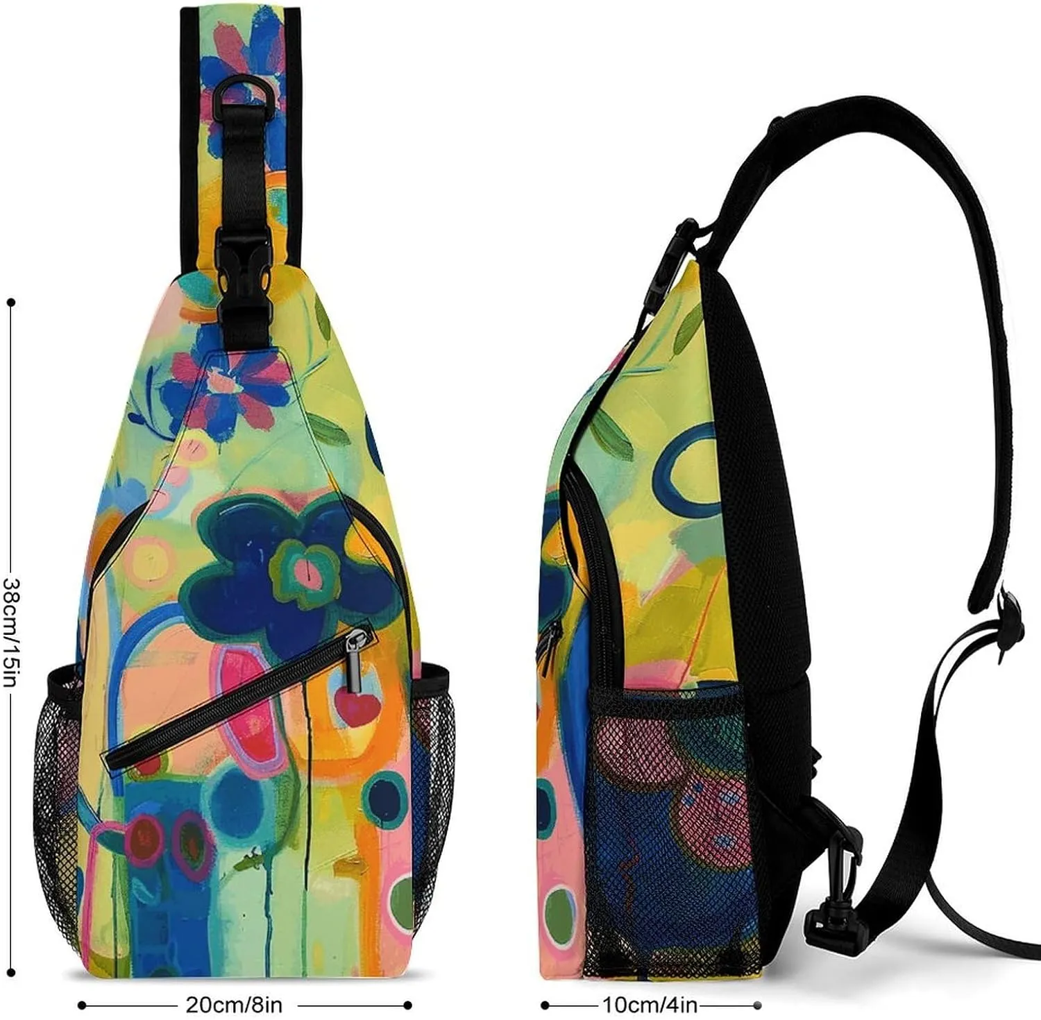 Bright Light Yellow Sling Bag Crossbody Bags Cross Body Bag Fanny Packs Chest Bags Sling Purses for Travel