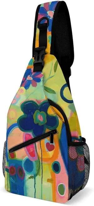 Bright Light Yellow Sling Bag Crossbody Bags Cross Body Bag Fanny Packs Chest Bags Sling Purses for Travel