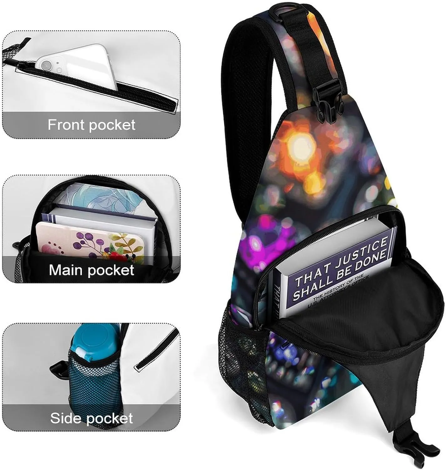 Bright Light Yellow Sling Bag Crossbody Bags Cross Body Bag Fanny Packs Chest Bags Sling Purses for Travel