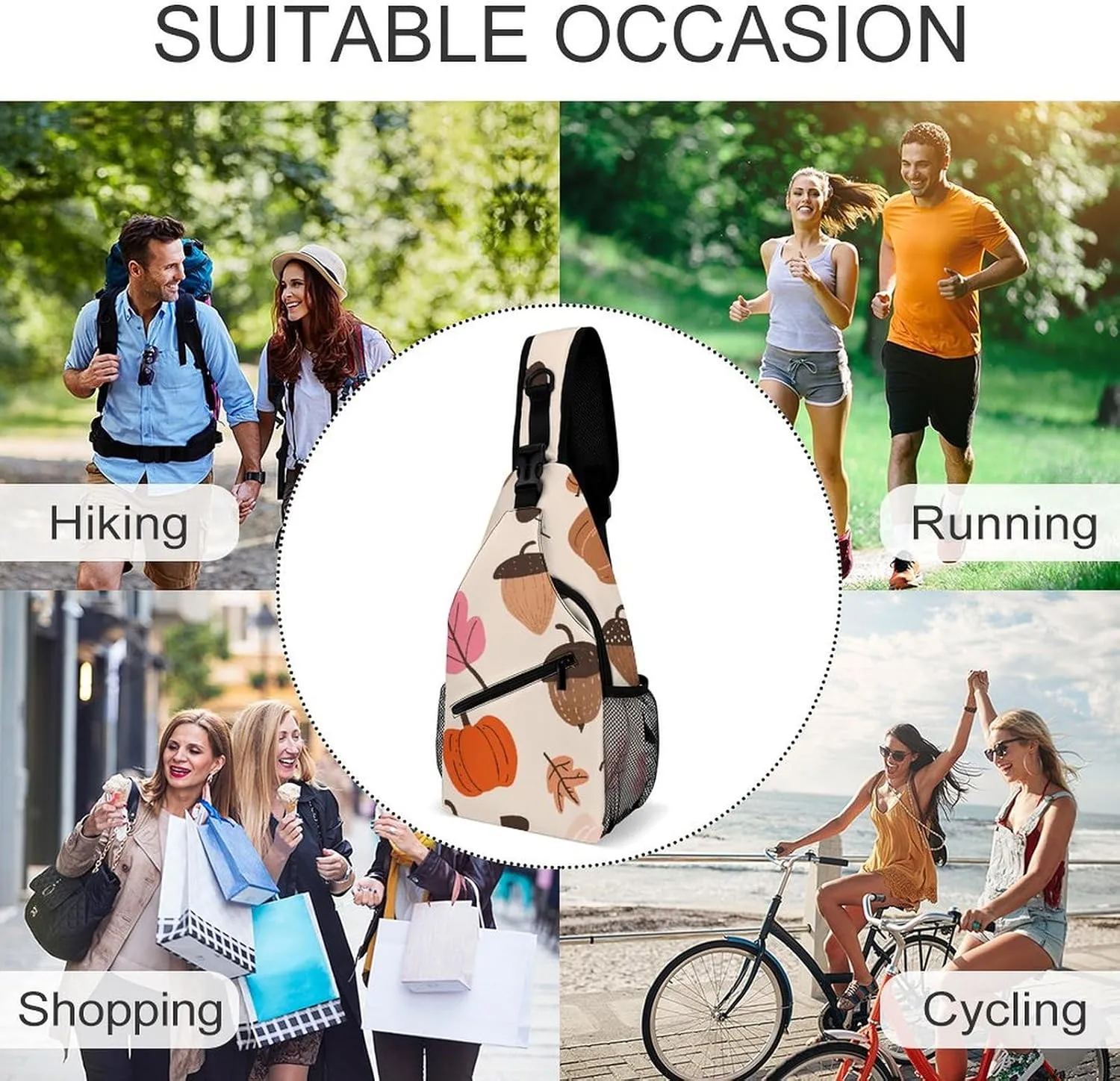 Bright Light Yellow Sling Bag Crossbody Bags Cross Body Bag Fanny Packs Chest Bags Sling Purses for Travel