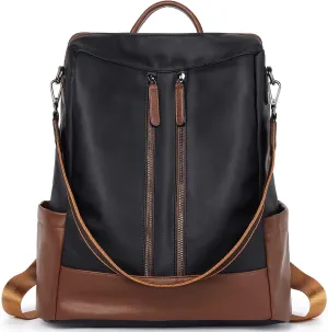 BROMEN Backpack Purse Leathe Backpack for Women Anti-theft Bookbag Purse Fashion Shoulder Handbag Backpack Women