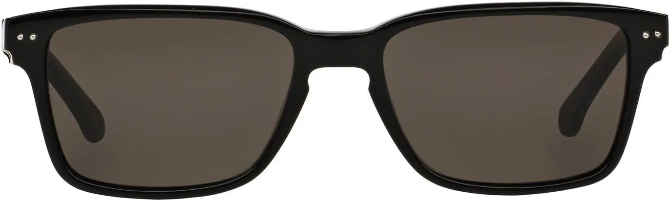 Brooks Brothers Men's BB 725S Rectangular Sunglasses, Black/Grey, 52 mm